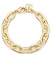Unoaerre Bracelet for Women - Fashion Jewelery Gold with Flat Oval Chain