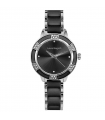 Laura Biagiotti - Ashley Solo Tempo Black 34mm Watch with Crystals