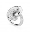 Anello Buonocore - Loopy Knot-Nodo in Oro Bianco 18 carati con Diamanti Naturali 1,14 carati