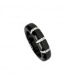 Roberto Demeglio Women's Ring - Pura in Polished Black Ceramic and White Diamonds 0.17 ct - 0