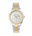 Laura Biagiotti Watch - Rainbow Time and Date Gold and Silver 36mm Mother of Pearl