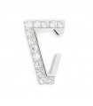 Valentina Ferragni Single Earring - Nicky Earcuff in 'V' Shape with White Zircons