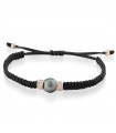 Bracciale Lelune - Glamour BlackMoon con Cordino Nero e Perla Tahiti 9-10mm