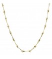 Chimento Necklace - Tradition Gold Bamboo Classic in 18k Yellow Gold 50 cm - 0