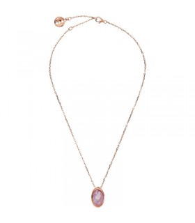 Collana Bronzallure - Pendente Cuore - Quarzo Rosa - WSBZ00048LGR