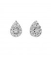 Miluna Earrings - Premium Diamonds Teardrop in 18 White Gold with Natural Diamonds - 0