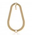 Unoaerre Necklace for Women - Infinity Gold Choker with Groumette Chain and Oval Element