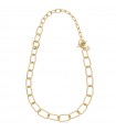 Unoaerre Necklace for Women - Fashion Jewelery Gold Double Wear with Oval Links