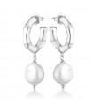 Lelune Glamour Woman's Earrings  - Bamboo with Freshwater Pearls - 0
