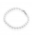 Coscia Bracelet - with 6-6.5mm Akoya Pearls and Natural Diamond - 0