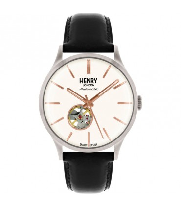 Henry London watch Heritage Automatic Black 42mm HL42AS0279