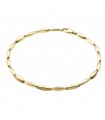 Bracciale Chimento - Tradition Gold Bamboo Classic Maglie Ovali in Oro Giallo 18 carati 19cm