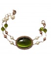 Sikè Bracelet for Women - in 925% Rosé Silver with Pearls and Hematite