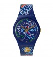 Swatch Watch - Year of The Dragon Dragon in Waves Blue 34mm with Multicolored Dragon
