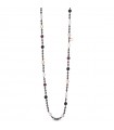 Lelune Glamour Ruby Necklace in Hematite with Pearls and Agate for Women - 0