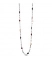 Lelune Glamour Ruby Necklace with Pearls and Agate for Women - 0