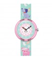 Orologio Flik Flak per Bambini - Future Dreams My Spirit Animal Solo Tempo Verde 32mm con Cuccioli