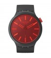 Swatch Watch - Essentials Midnight Mode Only Time Black 47mm Red