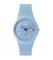 Orologio Swatch - Essentials Trendy Lines In The Sky Tempo e Data 34mm Azzurro