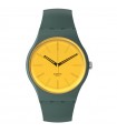 Swatch Watch - Essentials Gold in The Garden Only Time Green 41mm Yellow