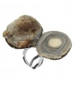 Della Rovere Ring - in 925% Silver with Lava Stone
