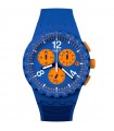 Swatch Watch - Essentials Primarily Blue Chronograph Blue 42mm Orange