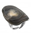 Della Rovere Ring - in 925% Silver with Lava Stone