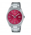 Casio Watch - Collection Tempo e Date Silver 38.5 mm Fuchsia