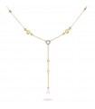 Rue Des Mille Choker for Women - Shapes in 925% Golden Silver with White Zircons