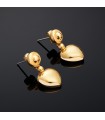 Chiara Ferragni Earrings - Bold Pendants in 925% Gold Plated Silver with Hearts