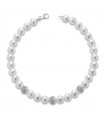 Bracciale Lelune da Donna - Young in Perle Coltivate 4,5 - 5 mm e Boules in Oro Bianco 18 Carati