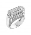 Salvini Ring - in 18k White Gold with Natural Diamonds 0.63 ct - 0