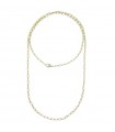 Rue Des Mille Necklace - Chain Amulets in 925% Gold-Tone Silver with Heart-Shaped Carabiner