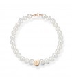 Bracciale Lelune da Donna - Moonlight con Filo di Perle Freshwater 4,5 - 5 mm ed Oro Rosa 18 Carati