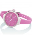 Hoops Watch - Nouveau Chérie Sliding Star 30mm Fuchsia with Crystals