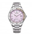 Orologio Citizen Donna - Lady Eco-Drive 37mm Rosa con Zirconi