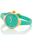 Hoops Watch - Nouveau Chérie Sliding Star Gold 30mm Light Blue with Crystals