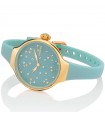 Hoops Watch - Nouveau Chérie Sliding Star Gold 30mm Powder Blue with Crystals