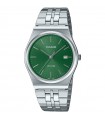 Orologio Casio - Timeless Tempo e Data Silver 35mm Verde