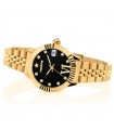 Hoops Watch - New Luxury Diamonds 2 Gold Black Time and Date 30mm Black