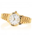 Hoops Watch - New Luxury Diamonds 2 Gold Black Time and Date 30mm White