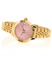 Hoops Watch - New Luxury Diamonds 2 Gold Pink Time and Date 30mm Pink