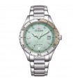 Citizen Women's Watch - Lady Eco-Drive 37mm Turquoise with Zircons - 0