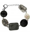 Della Rovere Bracelet - in 925% Silver with Baroque Pearl and Moonstone