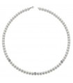 Collana Lelune da Donna - Classic in Perle Coltivate d'Acqua Dolce 4,5 - 5 mm e Boules in Oro Bianco 18 Carati