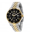 Sector Men's Watch - 230 Automatic Time and Date Two-Tone Yellow Gold and Silver 43mm Black