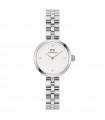 Orologio Daniel Wellington - Elan Lumine Silver Solo Tempo 22mm Bianco con Cristalli