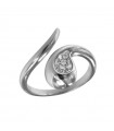 Buonocore - Dew Ring in 18k White Gold with Drop and Natural Diamonds - 0
