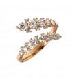 Buonocore Ring - Open in 18k Rose Gold with 1.05 ct White Diamonds - 0