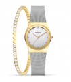 Special Pack Orologio Bering con Tennis - Classic Solo Tempo Gold 27 mm Bianco